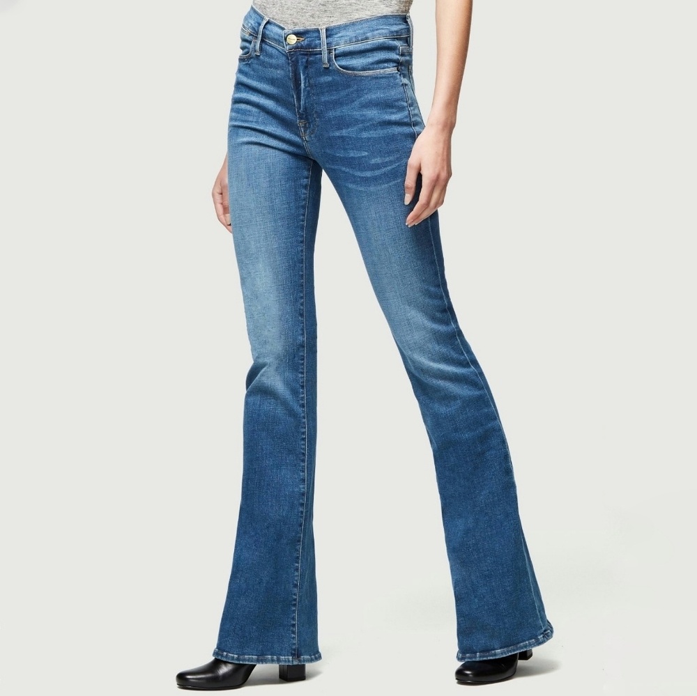 Frame Denim Le High Flare High Waisted Flare Jeans